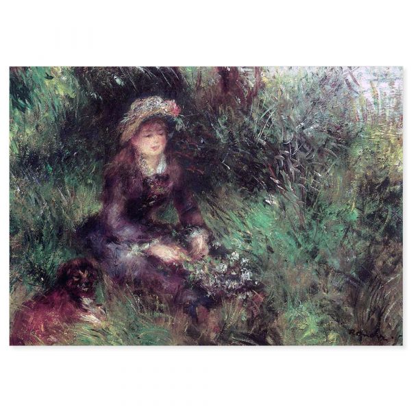 Renoir - Aline Charigot with a Dog