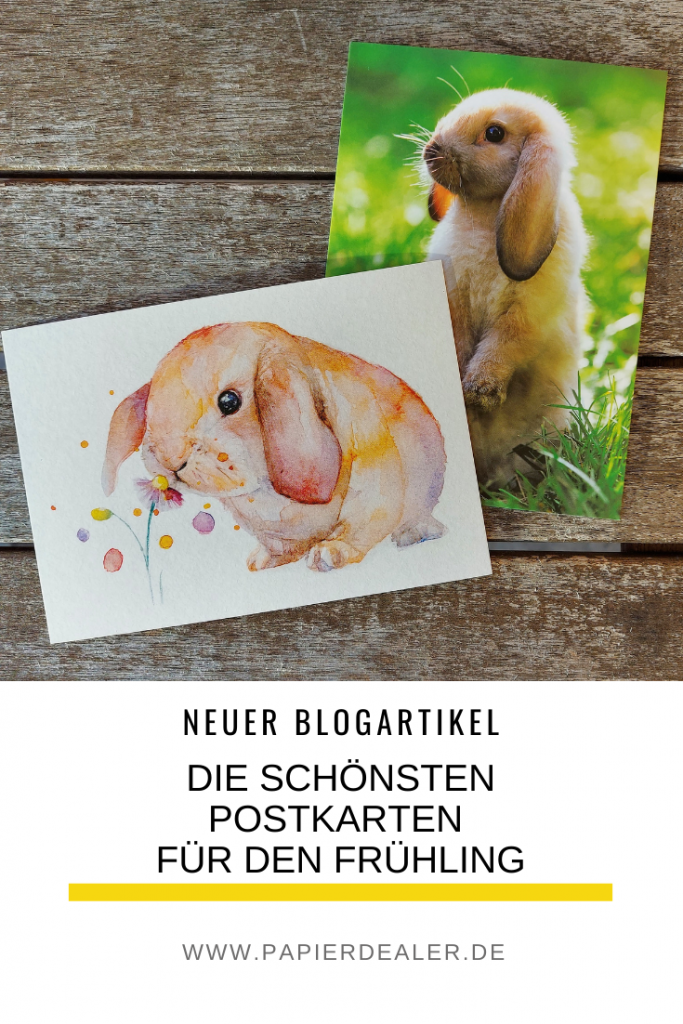Pinterest-Pin: Die schönsten Postkarten für den Frühling (by papierdealer)
