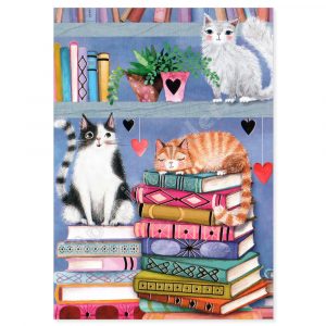 Katzen und Bücher