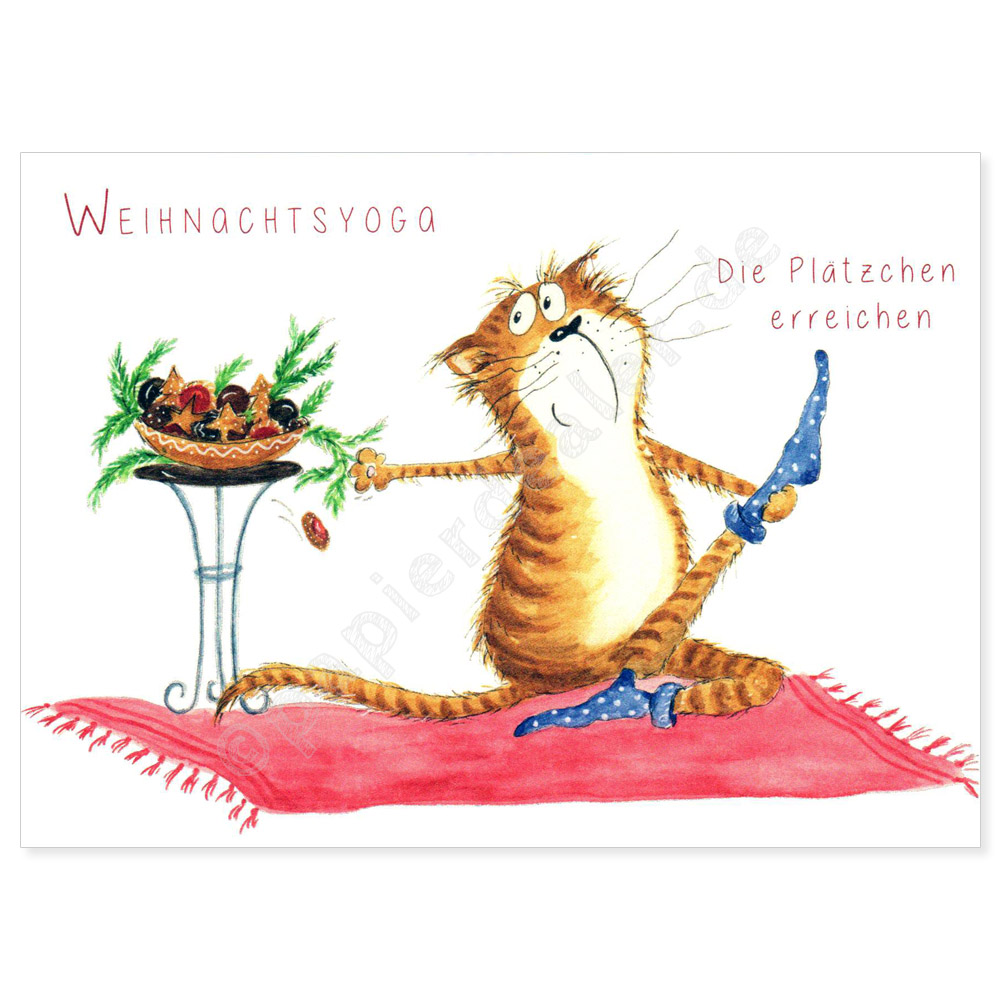 Weihnachtsyoga Plätzchen