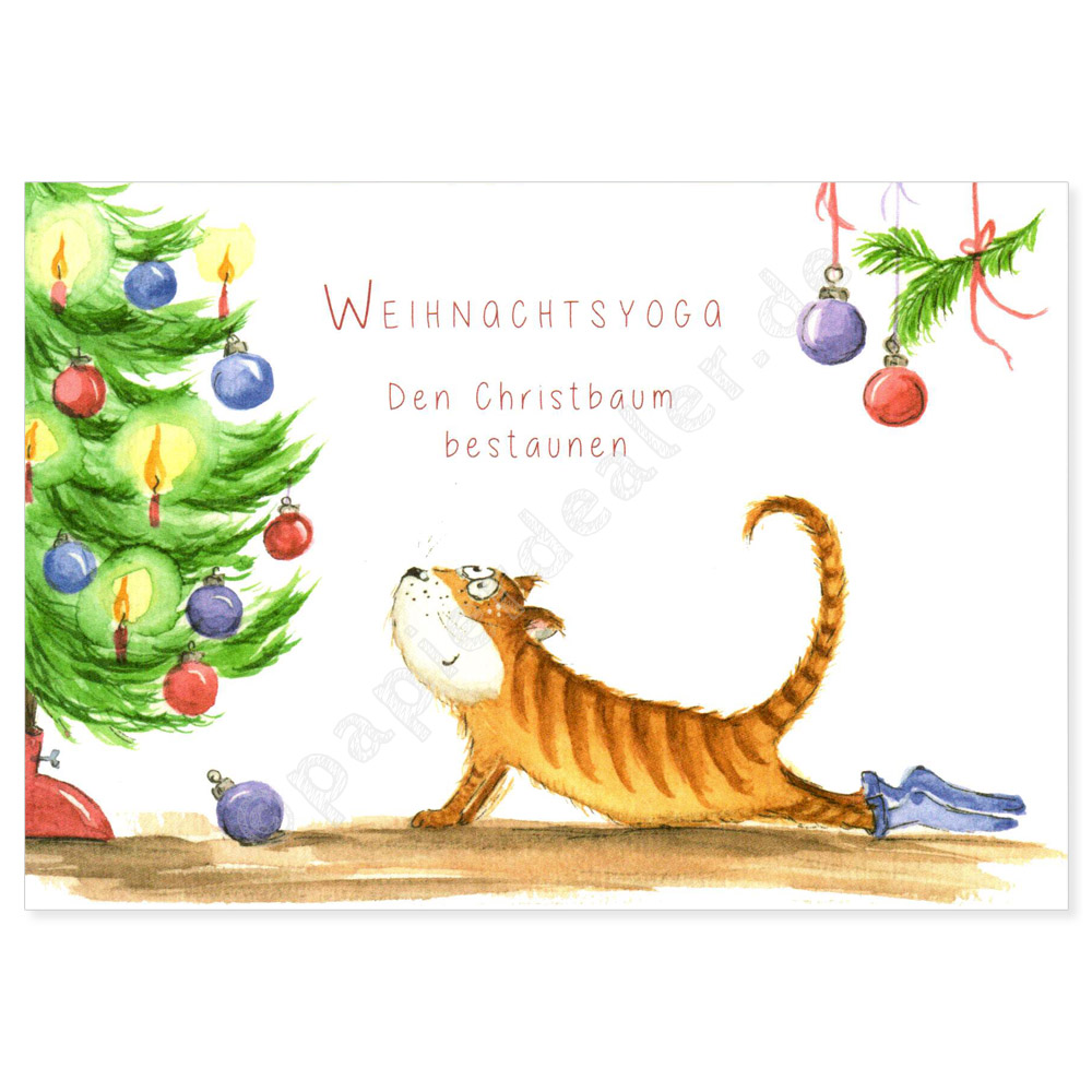 Weihnachtsyoga Christbaum