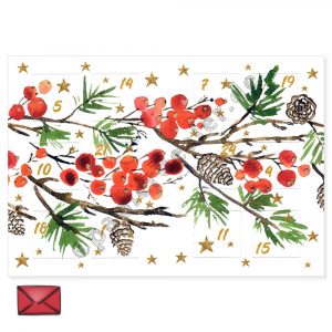 Teelichtkalender Zweige