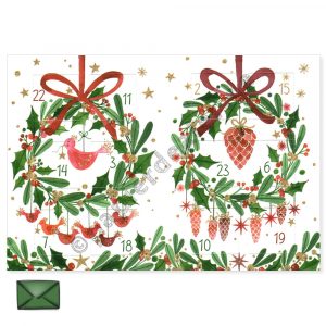 Teelichtkalender Kränze