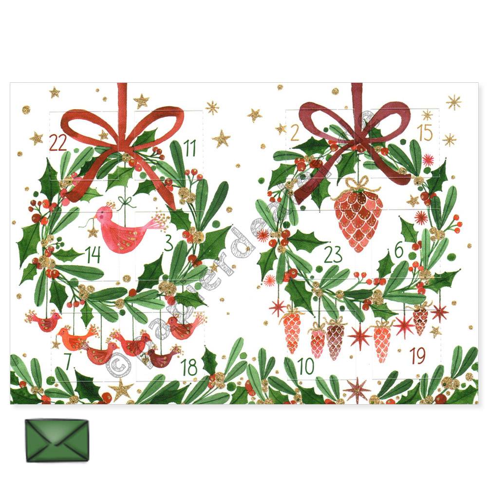 Teelichtkalender Kränze