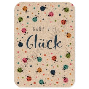 Graskarte Ganz viel Glück