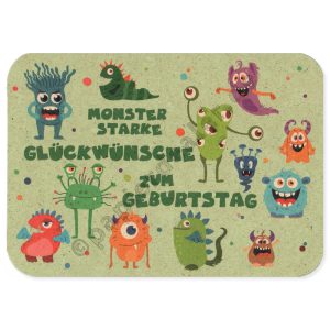Graskarte Monsterstarke Glückwünsche